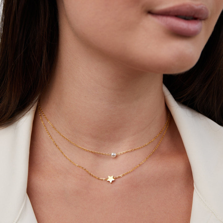 Elena Star & Pearl Necklace