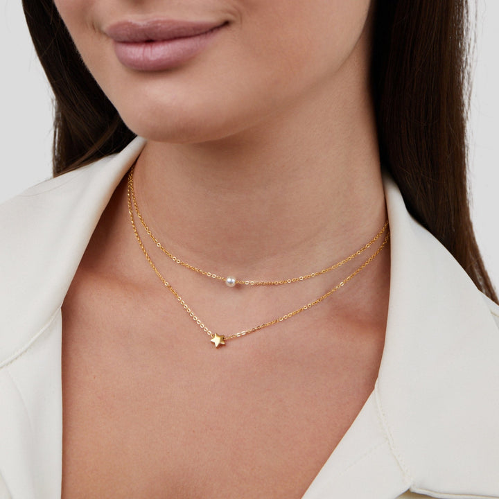 Elena Star & Pearl Necklace