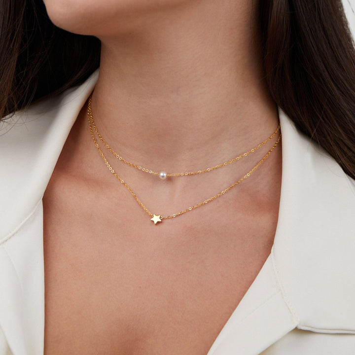 Elena Star & Pearl Necklace