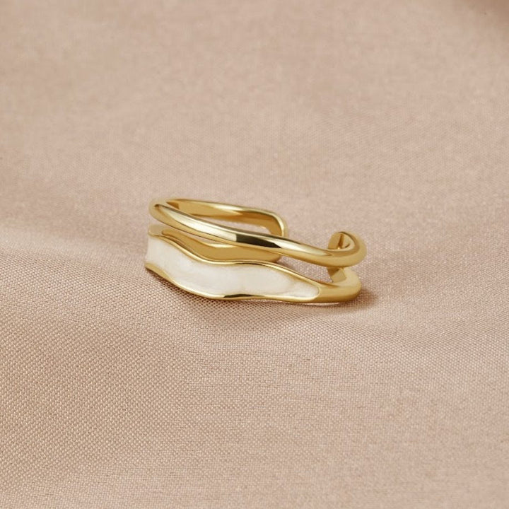 Seraphine Ivory Wave Ring