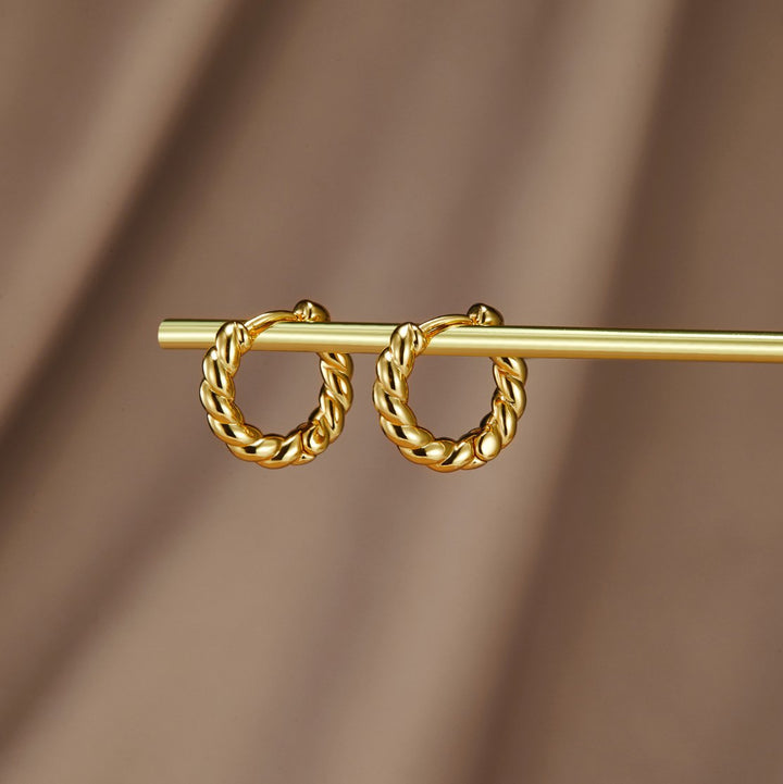 Elise Twisted Hoop Earrings