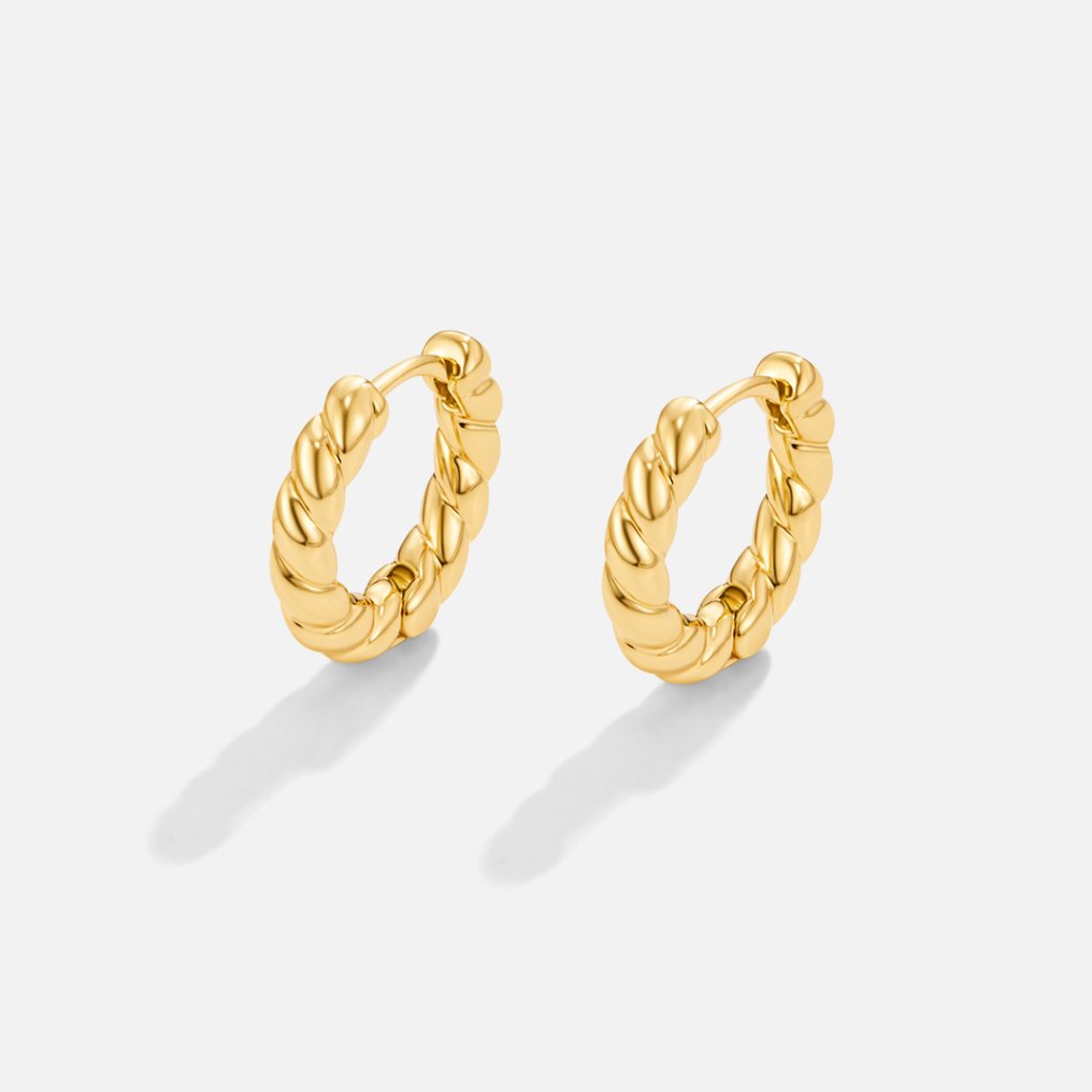 Elise Twisted Hoop Earrings