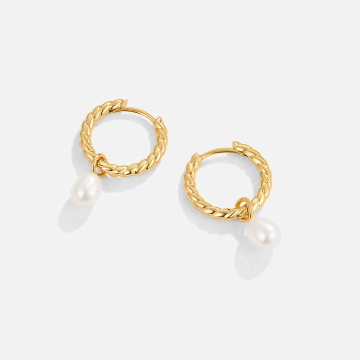 Elise Pearl Twist Earrings