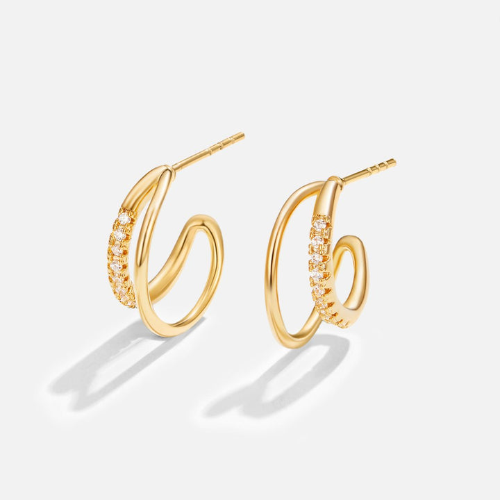 Aurélie Double Hoop Earrings