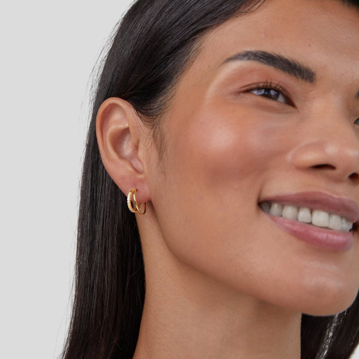Aurélie Double Hoop Earrings