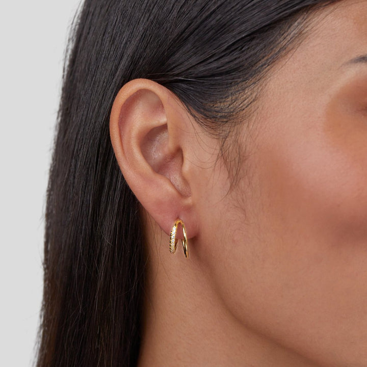 Aurélie Double Hoop Earrings