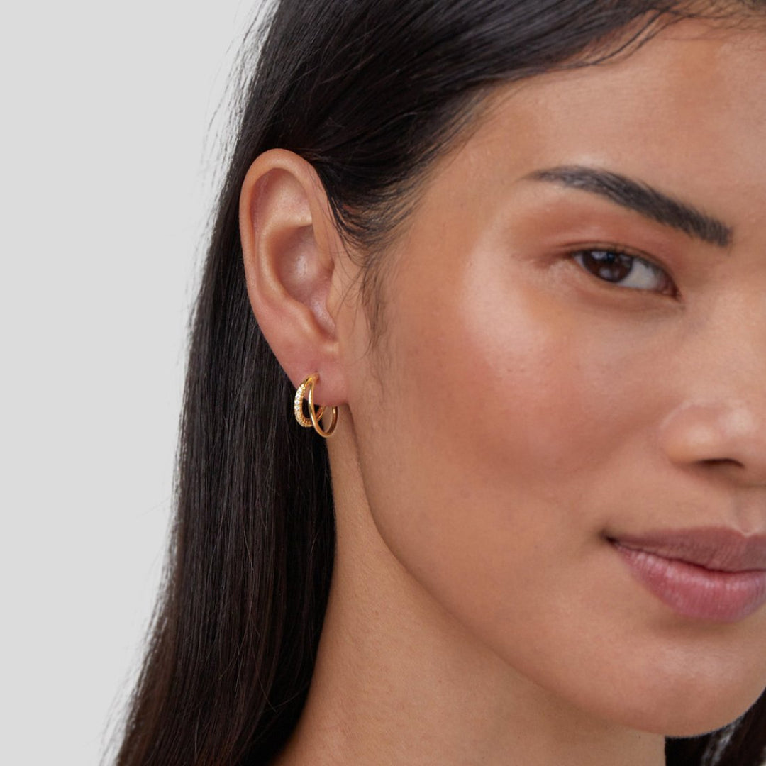 Aurélie Double Hoop Earrings