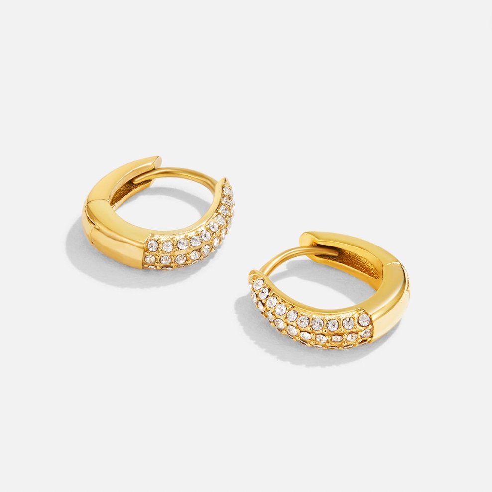 Adeline Crystal Hoop Earrings