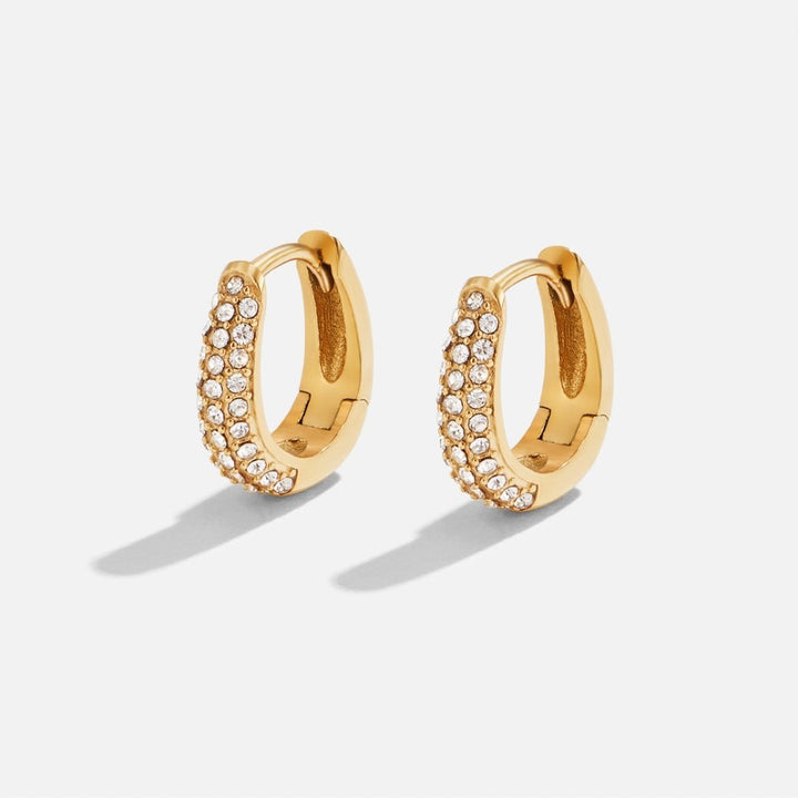 Adeline Crystal Hoop Earrings
