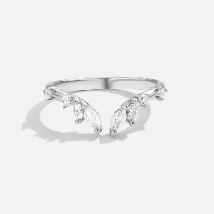 Celeste Silver Leaf Ring