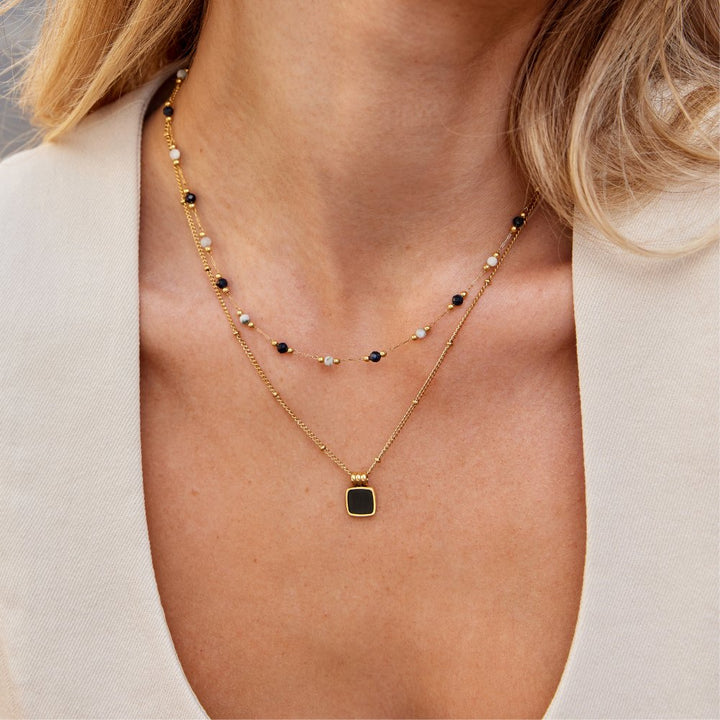 Elena Lapis Necklace