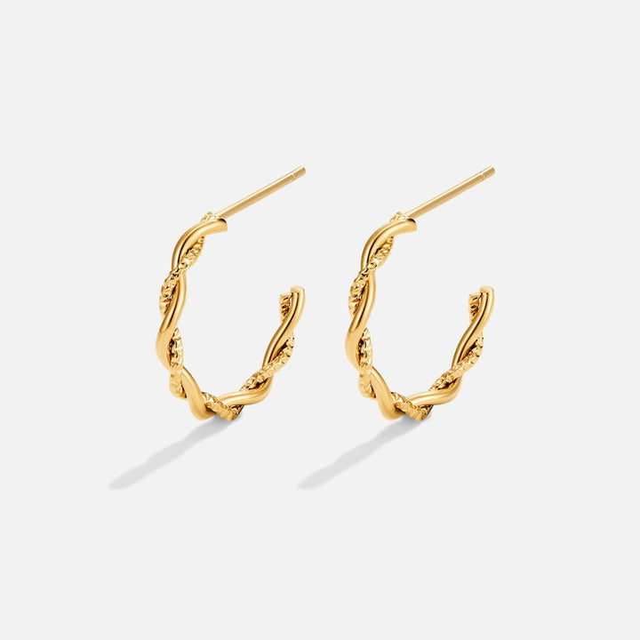 Elodie Braided Hoop Earrings