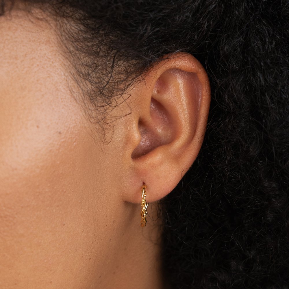 Elodie Braided Hoop Earrings