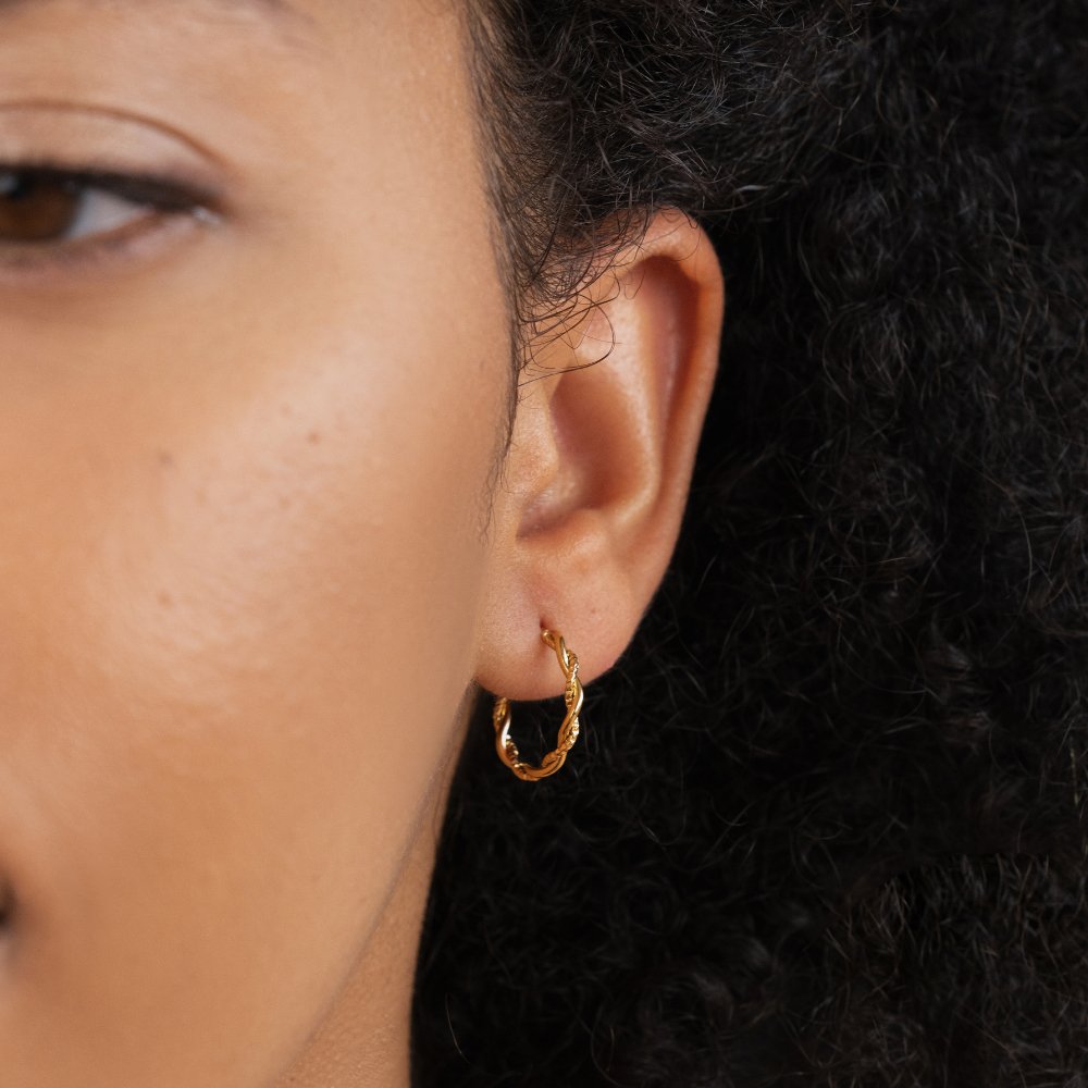 Elodie Braided Hoop Earrings