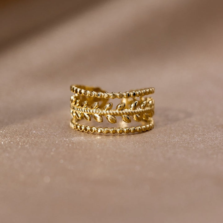 Aurelia Layered Gold Leaf Ring