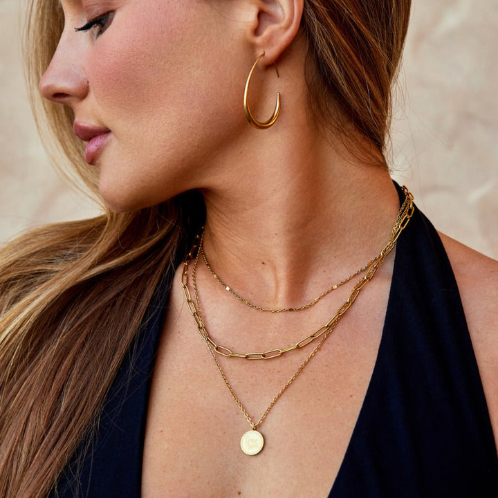 Céleste Open Hoop Earrings