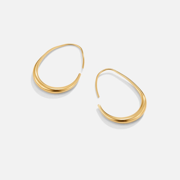Céleste Open Hoop Earrings