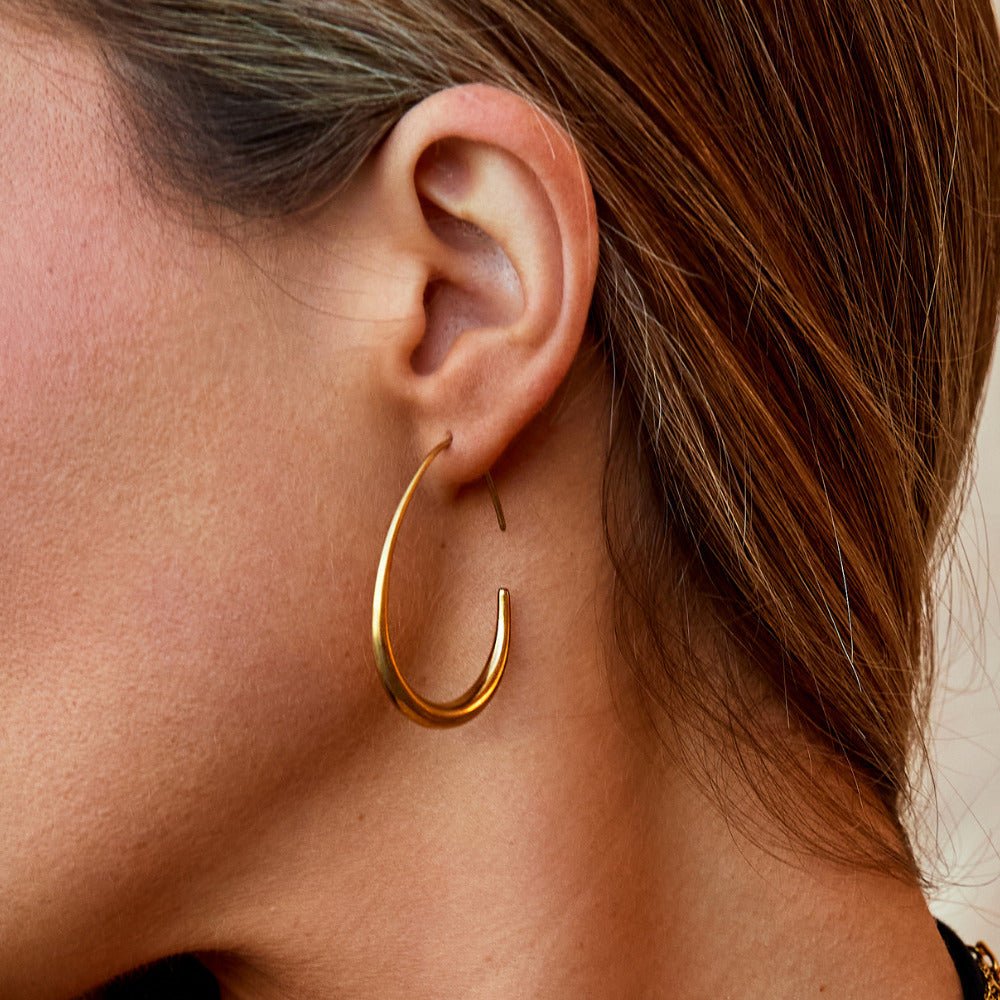 Céleste Open Hoop Earrings
