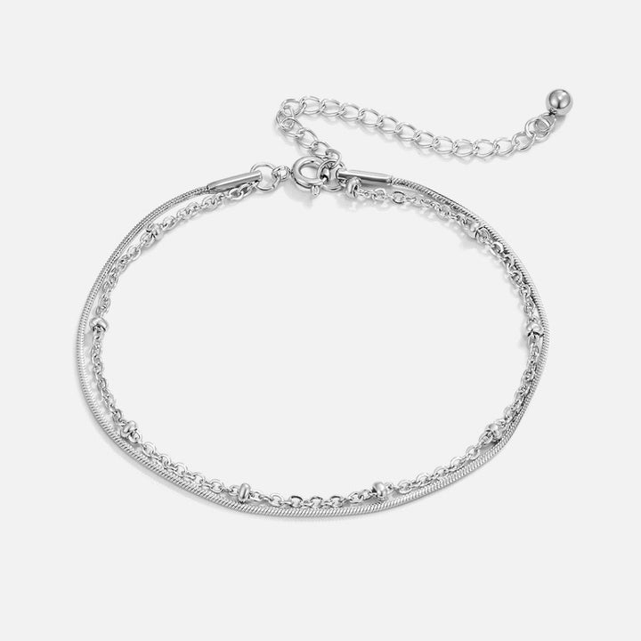 Elise Silver Layered bracelet