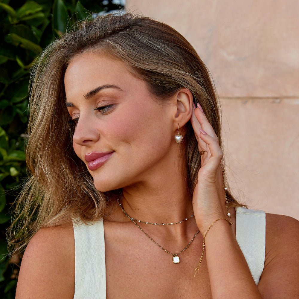 Rosalie Heart Hoop Earrings