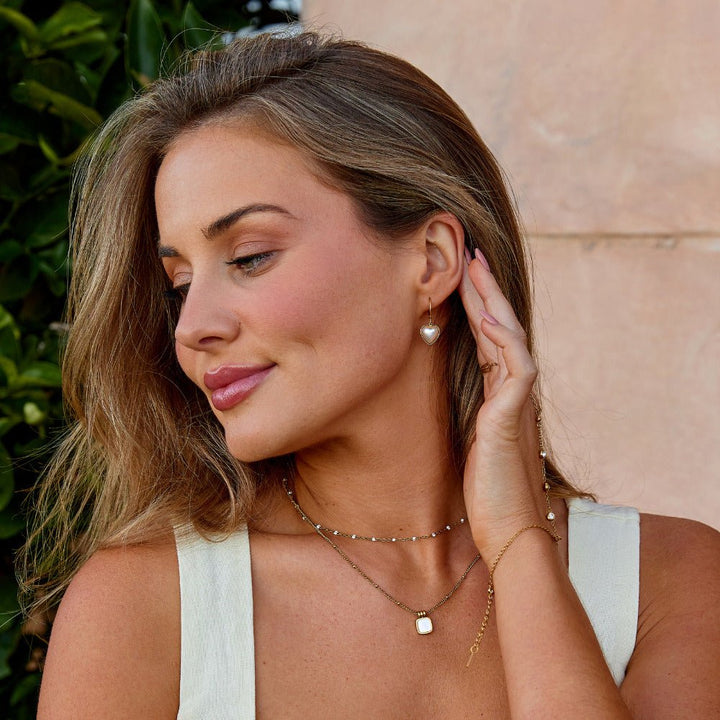 Rosalie Heart Hoop Earrings