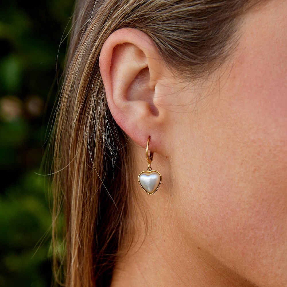 Rosalie Heart Hoop Earrings