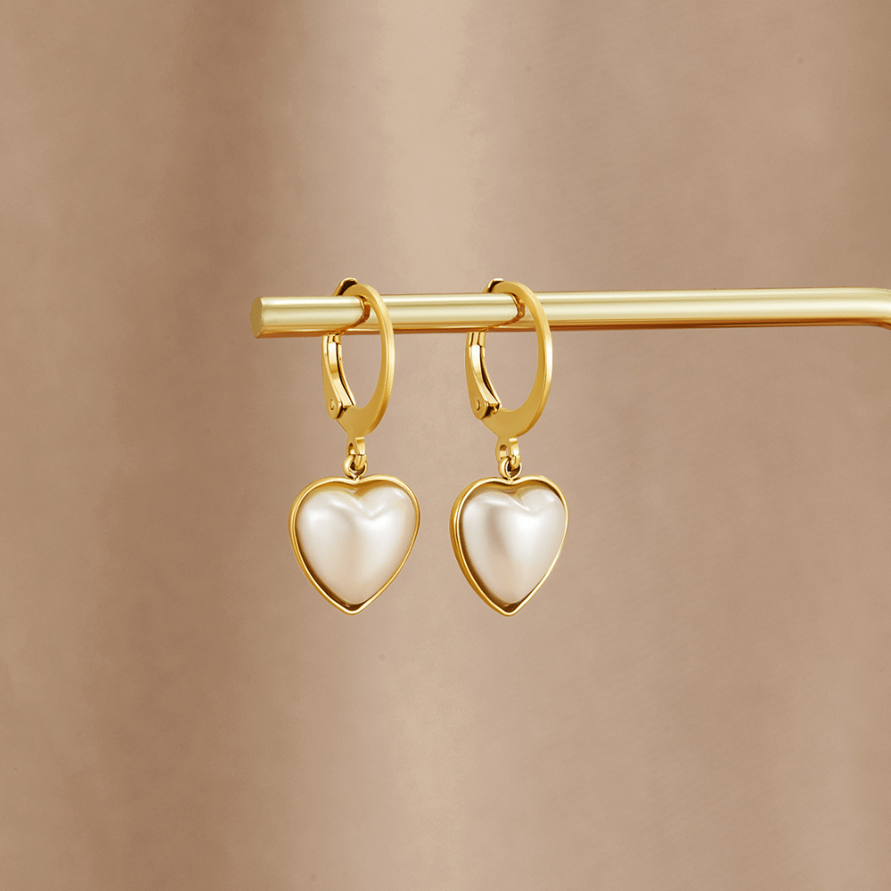 Rosalie Heart Hoop Earrings