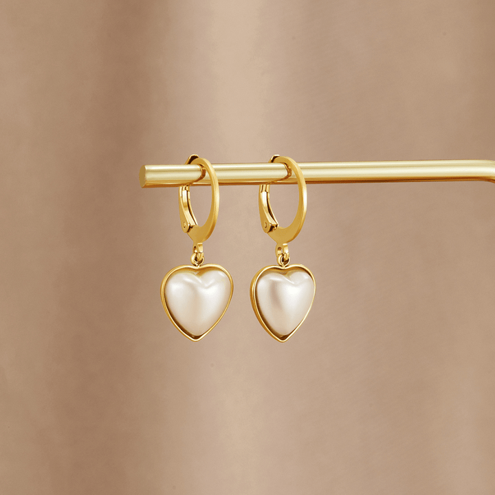 Rosalie Heart Hoop Earrings