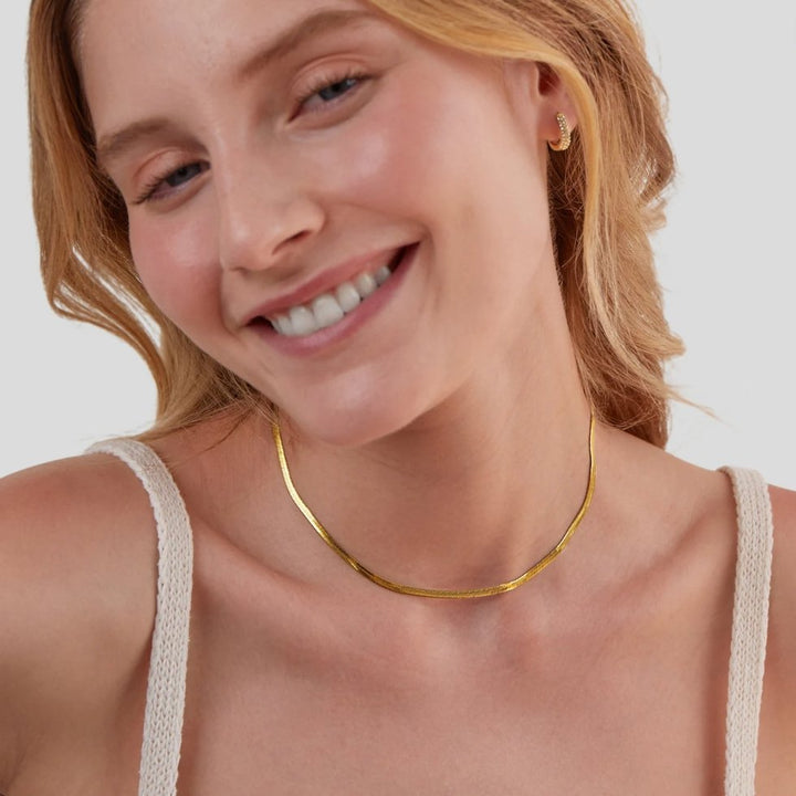 Aurélie Herringbone Necklace
