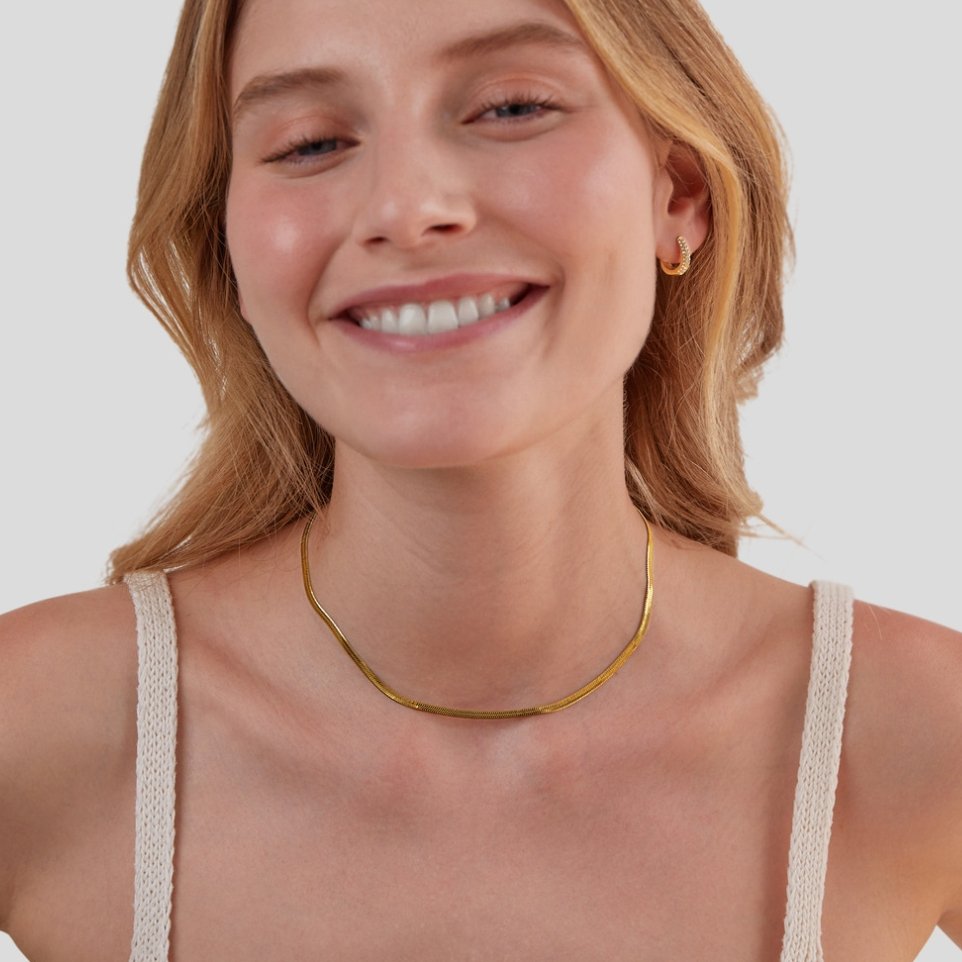 Aurélie Herringbone Necklace