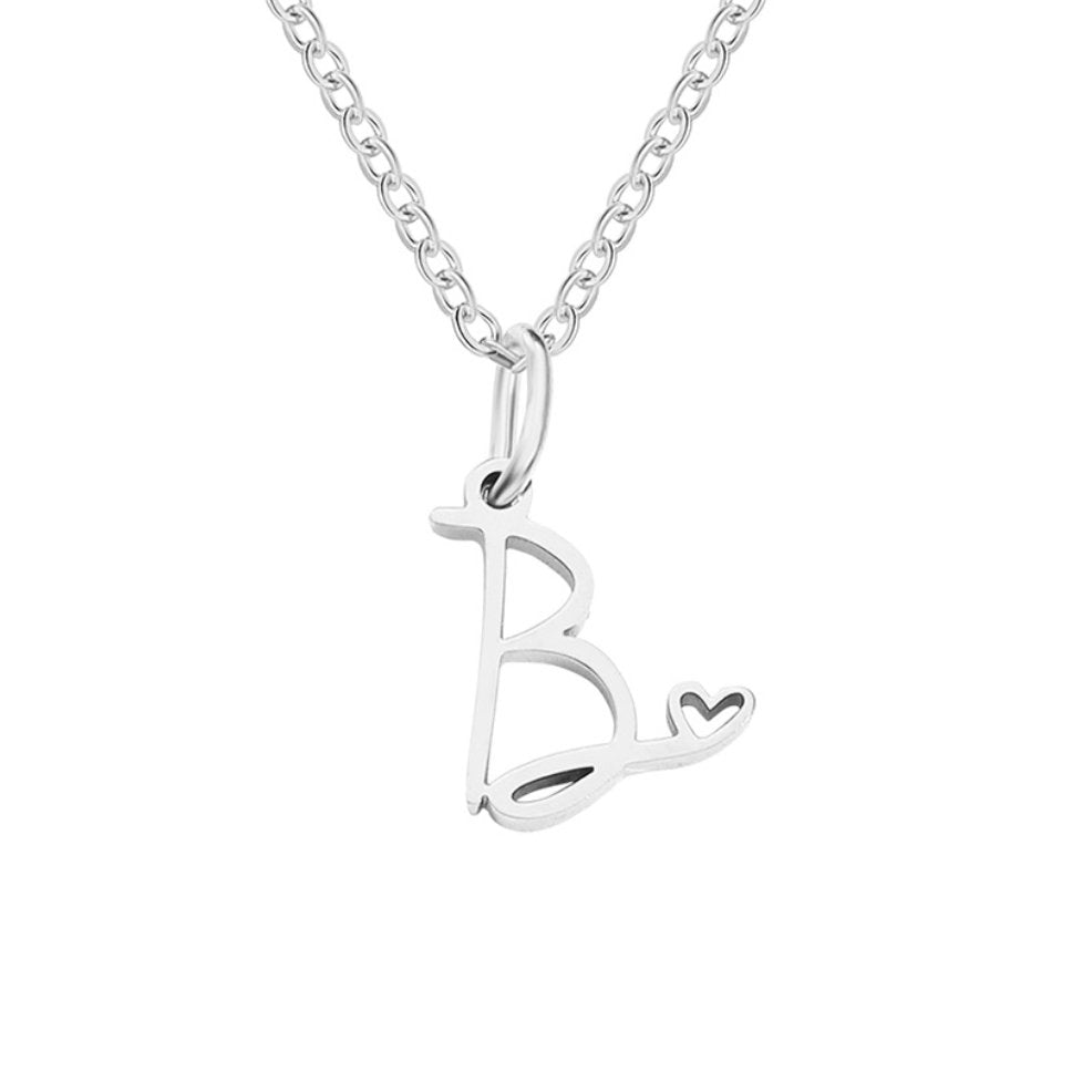 Léonie Initial Silver Necklace