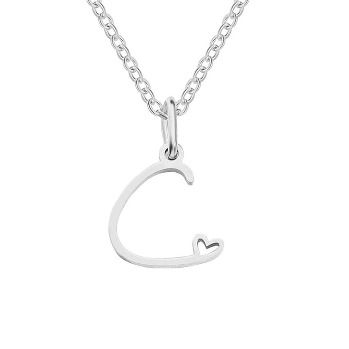 Léonie Initial Silver Necklace