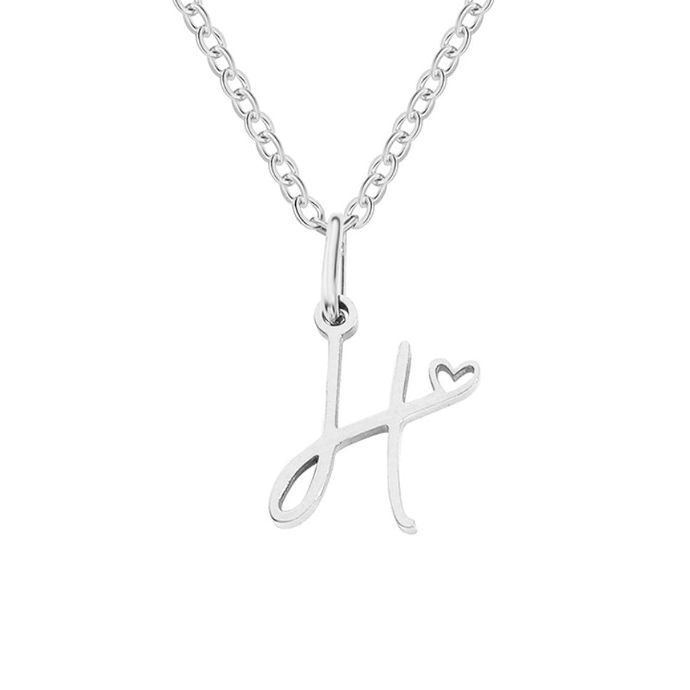 Léonie Initial Silver Necklace