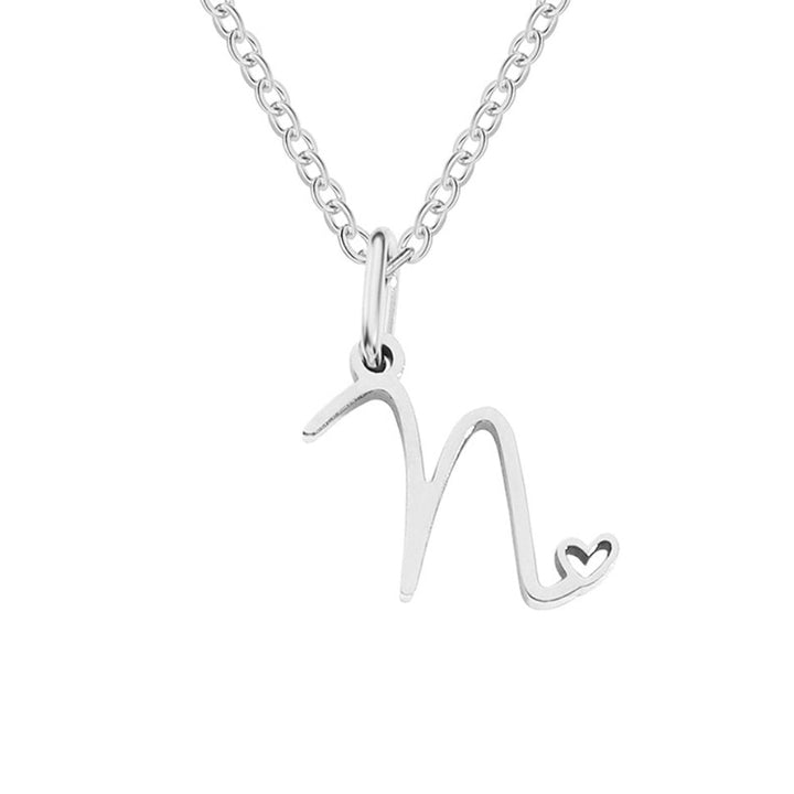 Léonie Initial Silver Necklace