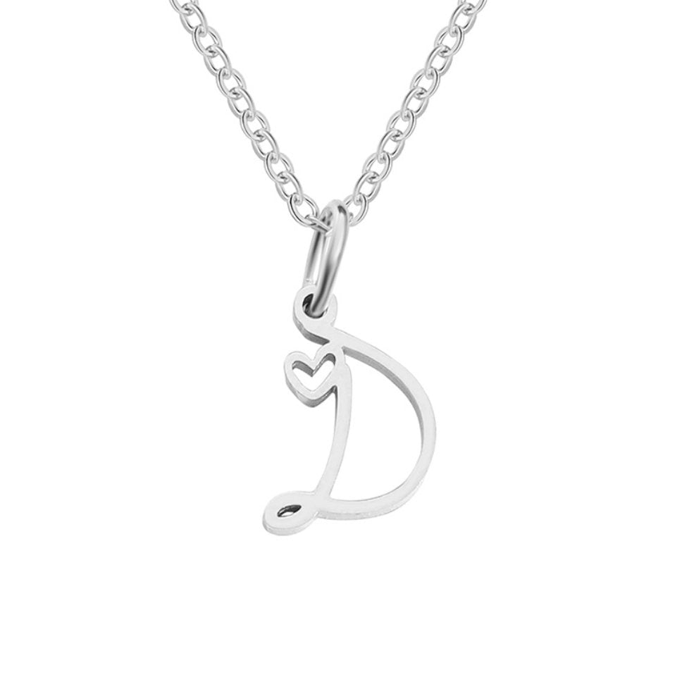 Léonie Initial Silver Necklace