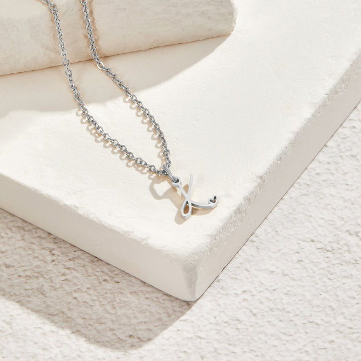 Léonie Initial Silver Necklace