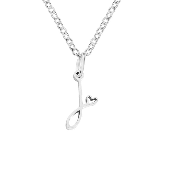 Léonie Initial Silver Necklace