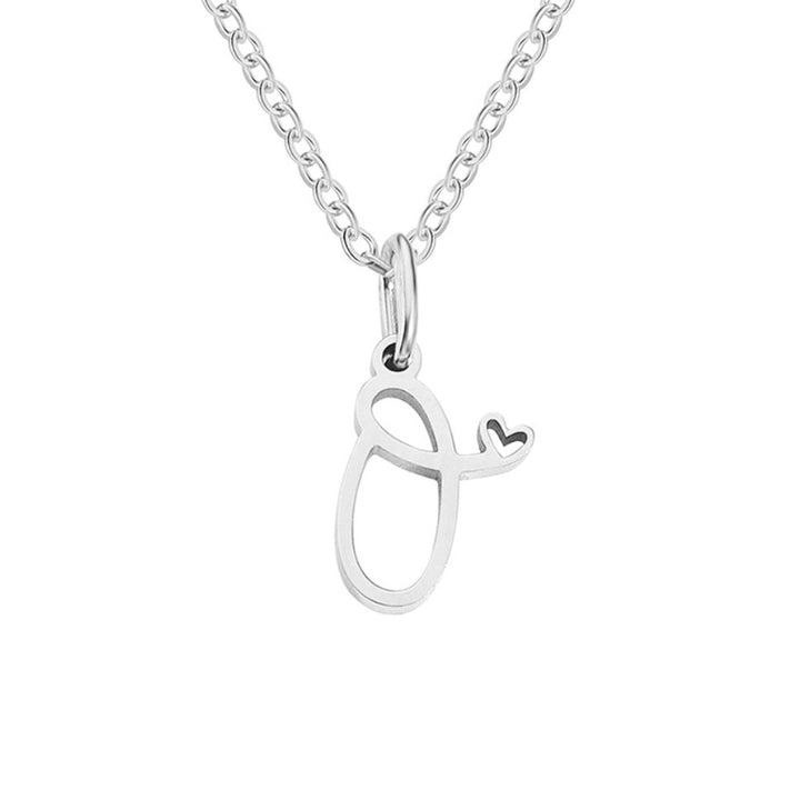 Léonie Initial Silver Necklace