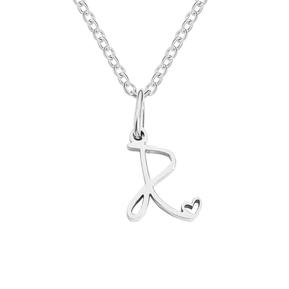 Léonie Initial Silver Necklace