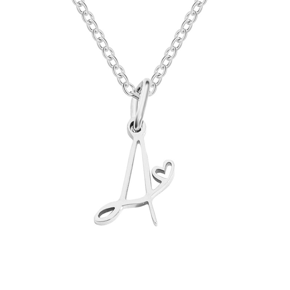 Léonie Initial Silver Necklace