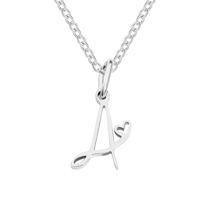 Léonie Initial Silver Necklace