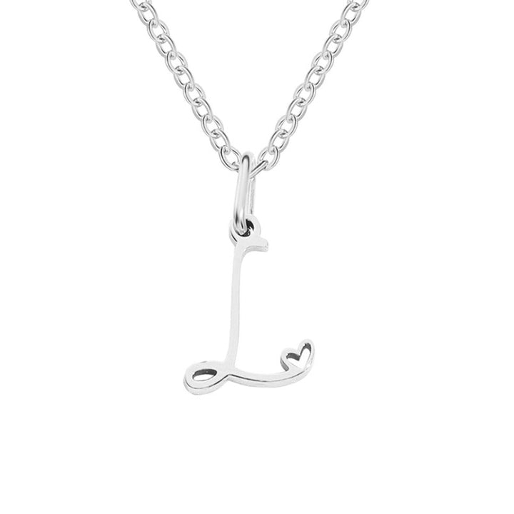 Léonie Initial Silver Necklace