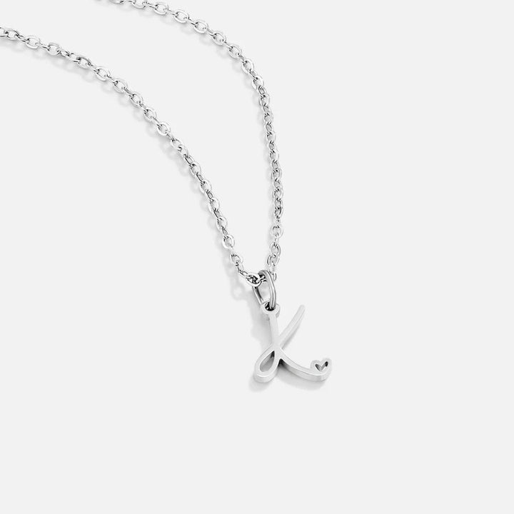 Léonie Initial Silver Necklace