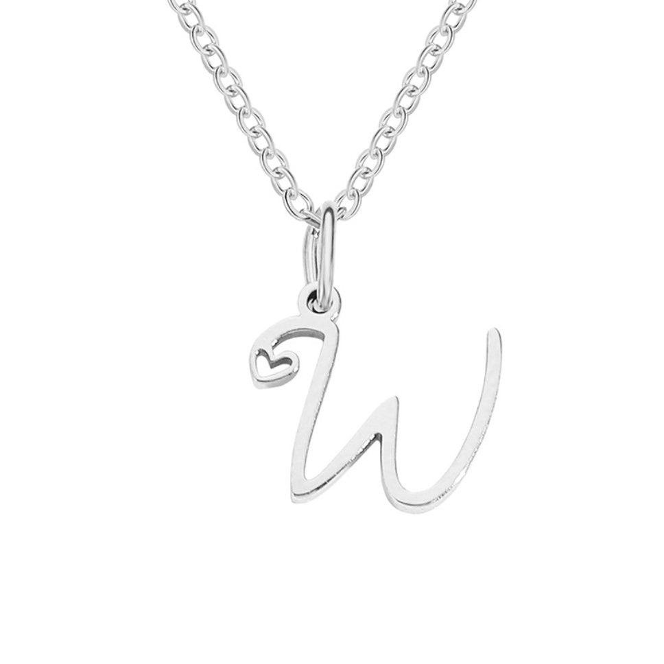 Léonie Initial Silver Necklace