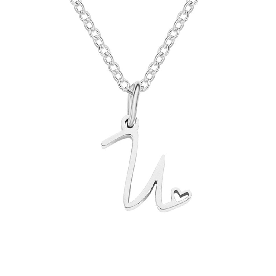 Léonie Initial Silver Necklace
