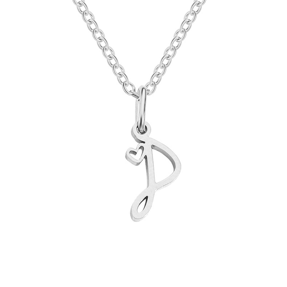 Léonie Initial Silver Necklace