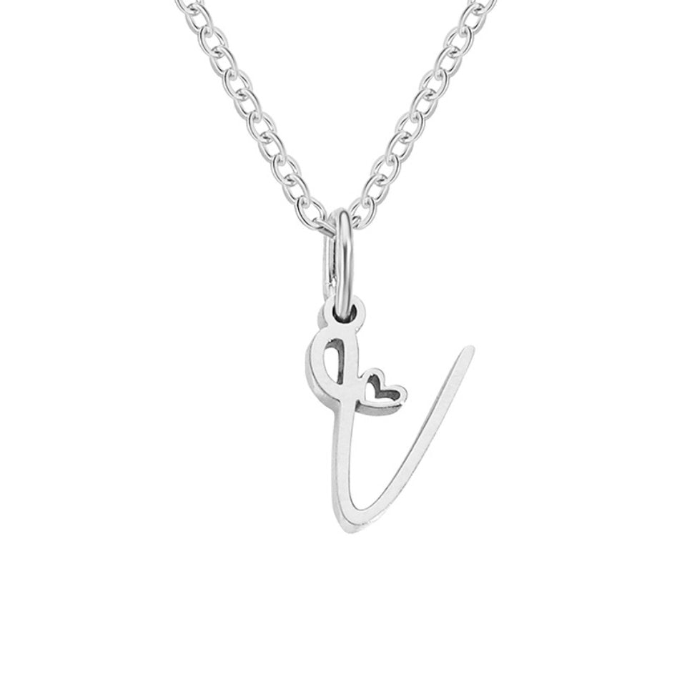 Léonie Initial Silver Necklace