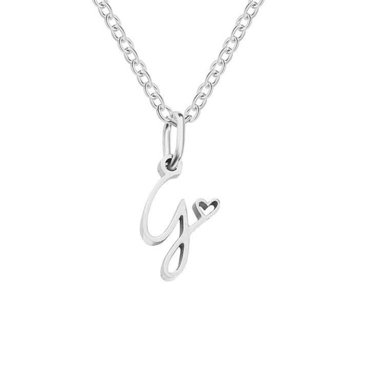 Léonie Initial Silver Necklace