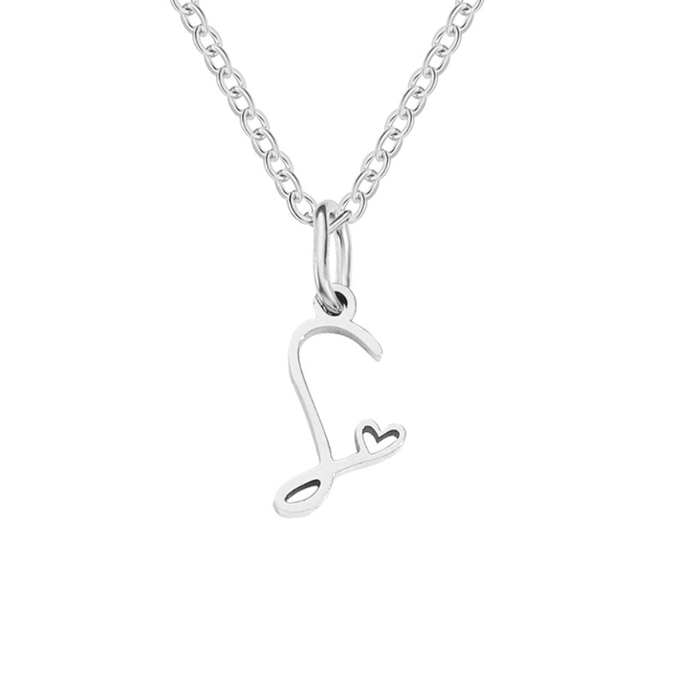 Léonie Initial Silver Necklace