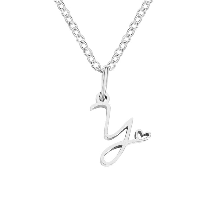 Léonie Initial Silver Necklace